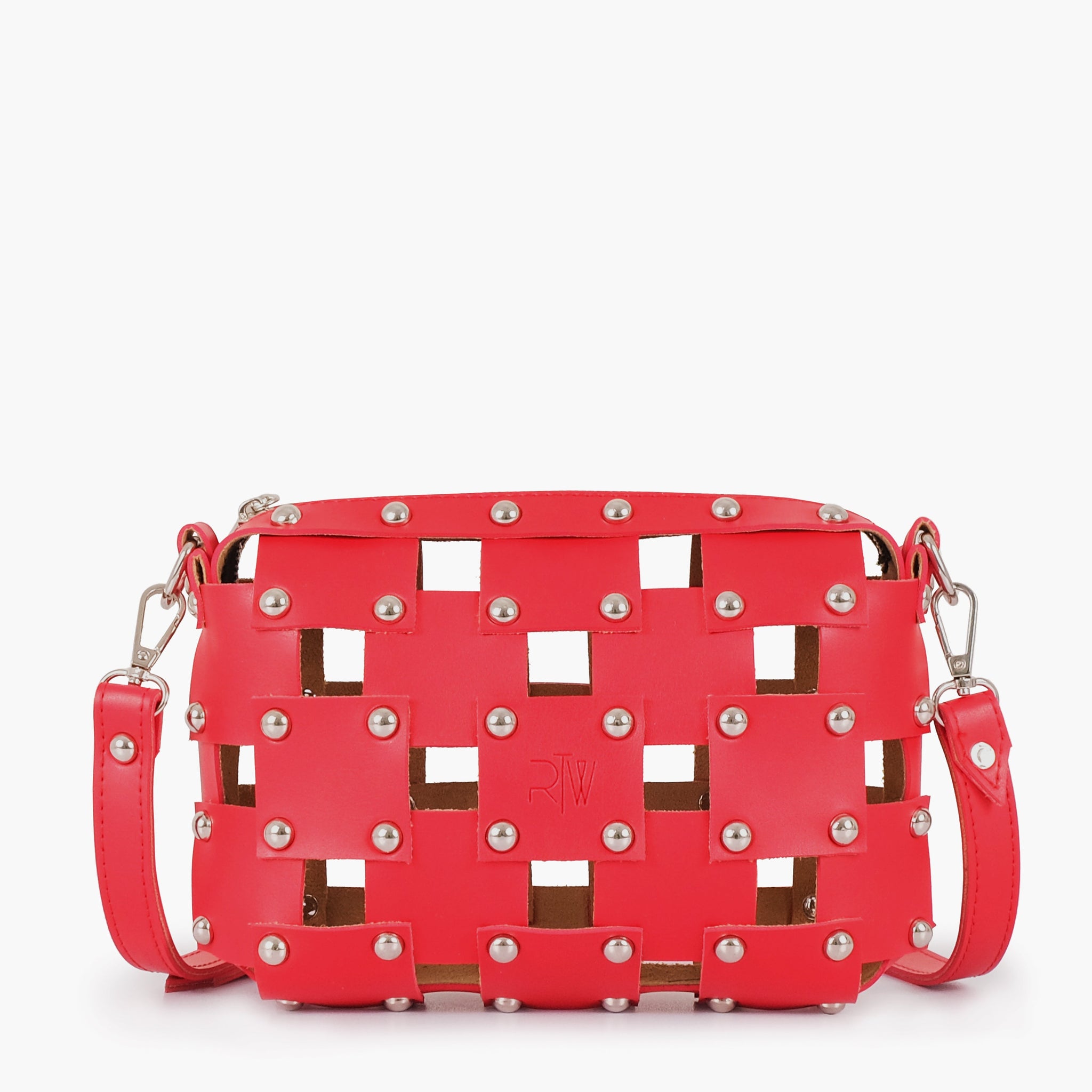 Buy Red rivet cross-body bag in Pakistan