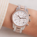 Buy Michael Kors Ritz Chronograph Quartz Crystal Silver Dial Ladies Watch - Mk6651 in Pakistan