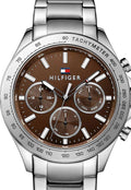 Buy Tommy Hilfiger Mens Quartz Stainless Steel Brown Dial 44mm Watch - 1791229 in Pakistan