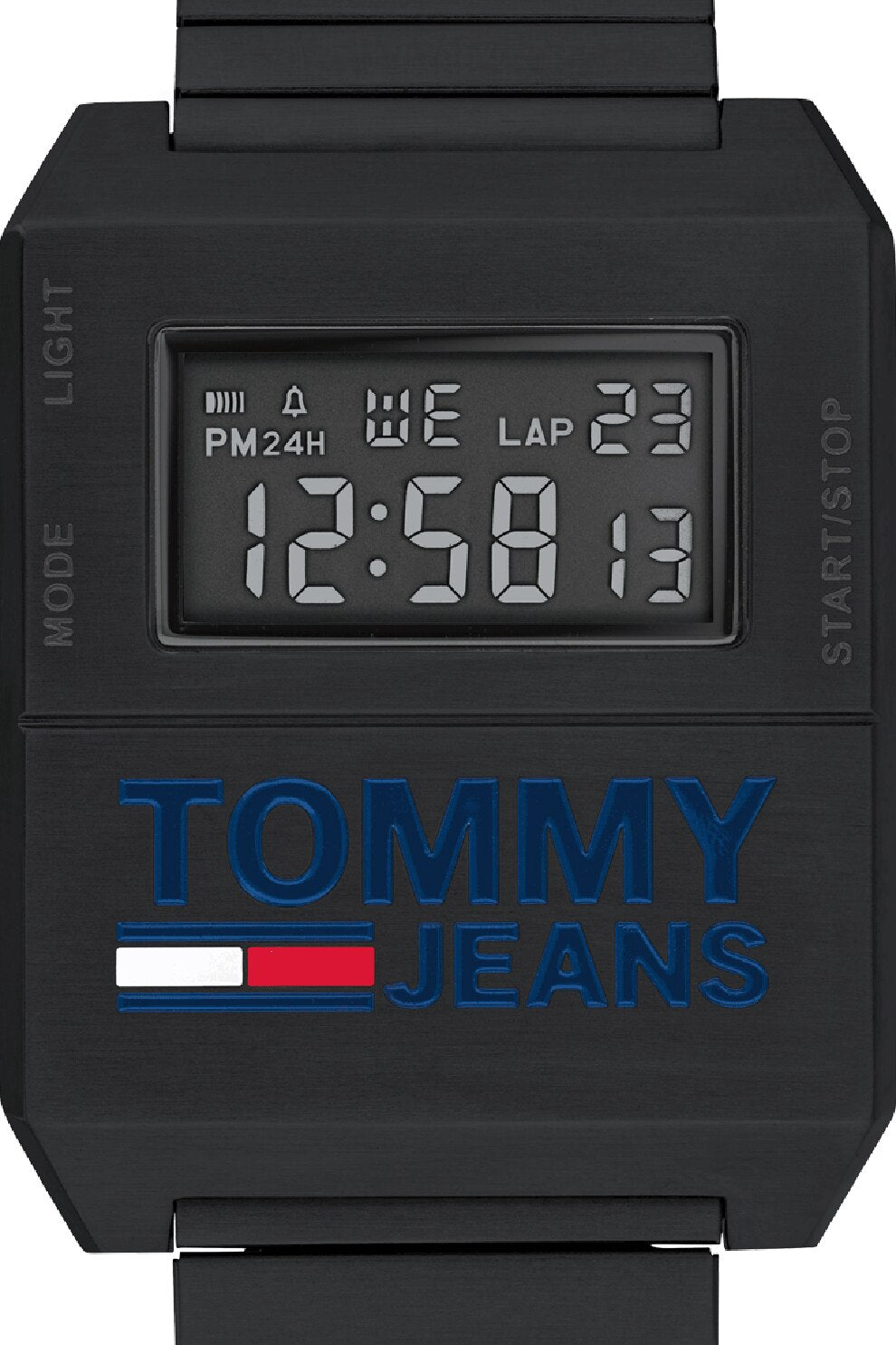 Buy Tommy Hilfiger Mens Digital Stainless Steel Black Dial 32mm Watch - 1791671 in Pakistan