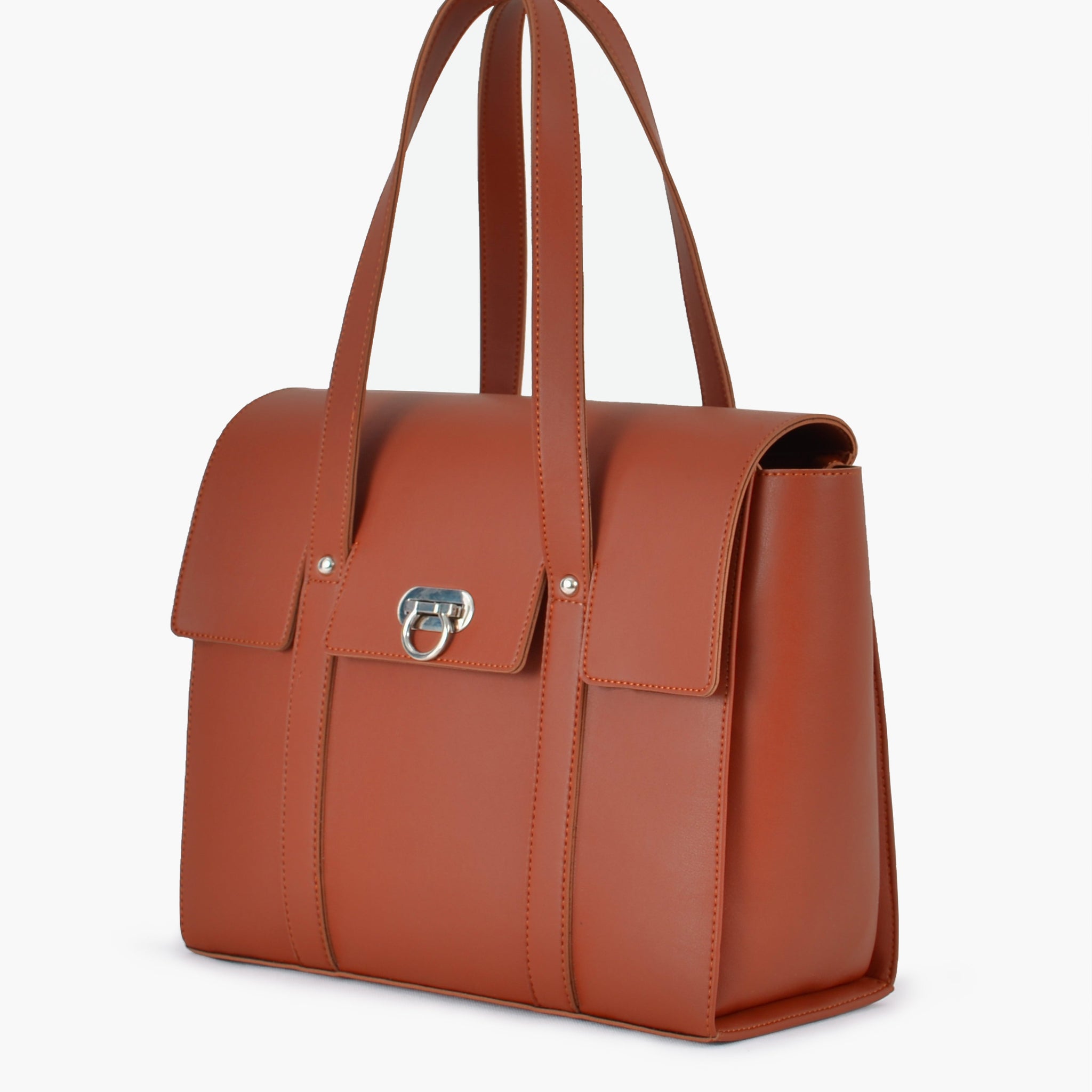 Buy Rust carry-all satchel bag in Pakistan