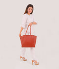 Buy Rust classic tote bag in Pakistan