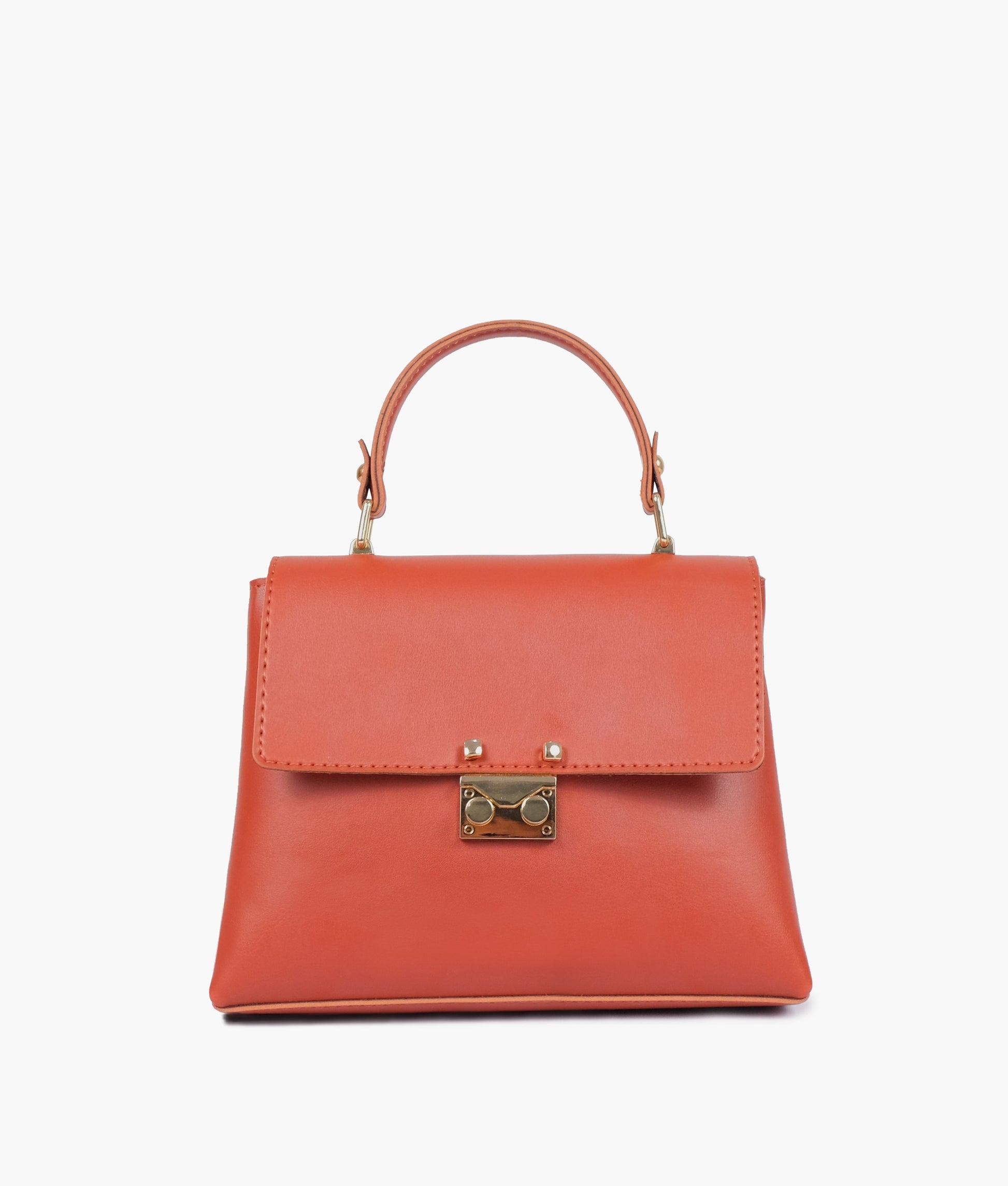 Buy Rust mini top-handle bag in Pakistan