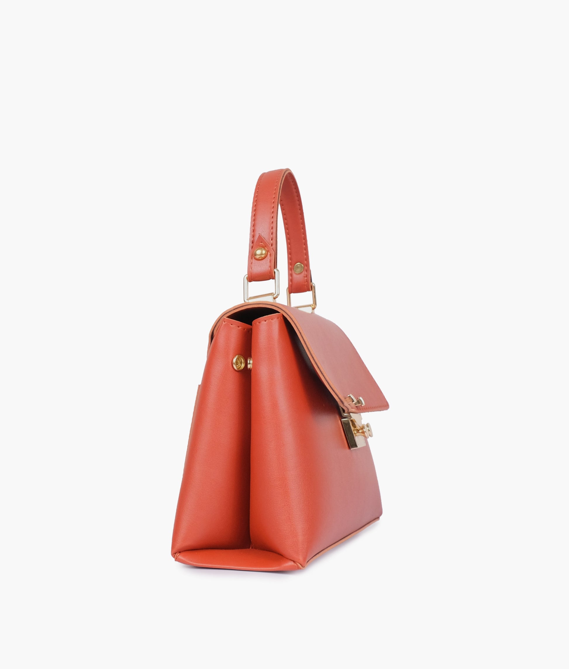 Buy Rust mini top-handle bag in Pakistan