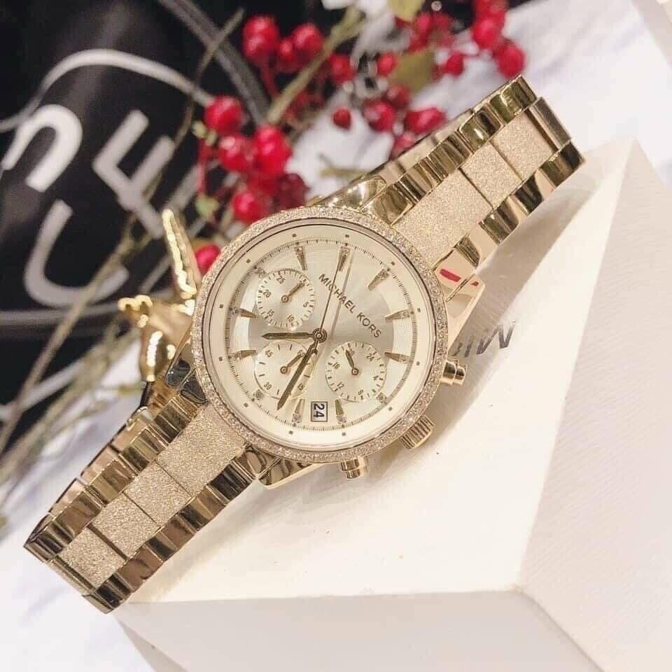 Buy Michael Kors Women's Ritz Chronograph Gold-tone Stainless Steel Watch - Mk6597 in Pakistan