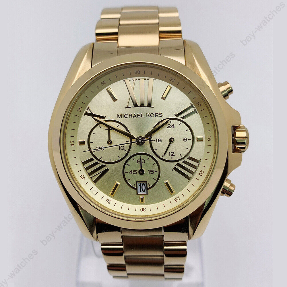 Buy Michael Kors Unisex Chronograph Quartz Stainless Steel Champagne Dial 40mm Watch - Mk5605 in Pakistan