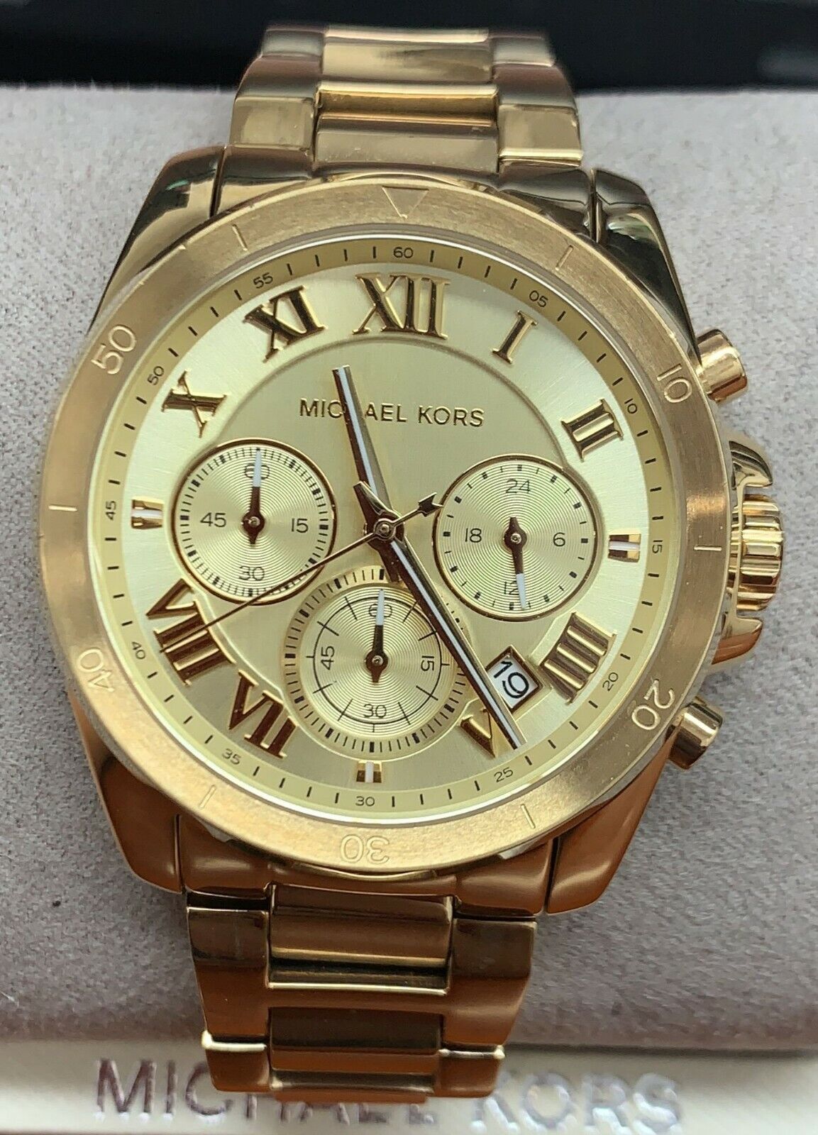 Buy Michael Kors Womens Quartz Chronograph Stainless Steel Gold Dial 40mm Watch - Mk6366 in Pakistan