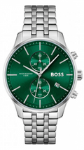 Buy Hugo Boss Mens Quartz Silver Stainless Steel Green Dial 42mm Watch - 1513975 in Pakistan