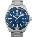 Buy Tag Heuer Aquaracer Blue Dial Silver Steel Strap Watch for Men - WAY101C.BA0746 in Pakistan