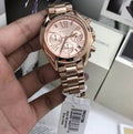 Buy Michael Kors Womens Chronograph Quartz Stainless Steel Rose Gold Dial 36mm Watch - Mk5799 in Pakistan