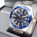 Buy Tag Heuer Aquaracer Blue Dial Silver Steel Strap Watch for Men - WAY101C.BA0746 in Pakistan