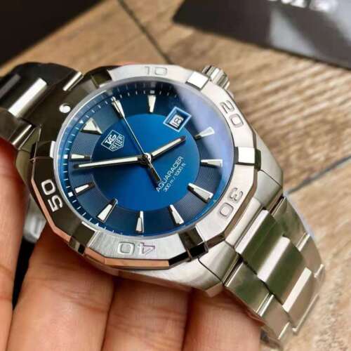 Buy Tag Heuer Aquaracer Blue Dial Silver Steel Strap Watch for Men - WAY1112.BA0928 in Pakistan