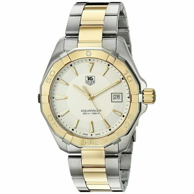 Buy Tag Heuer Aquaracer Silver Dial Two Tone Steel Strap Watch for Men - WAY1120.BB0930 in Pakistan