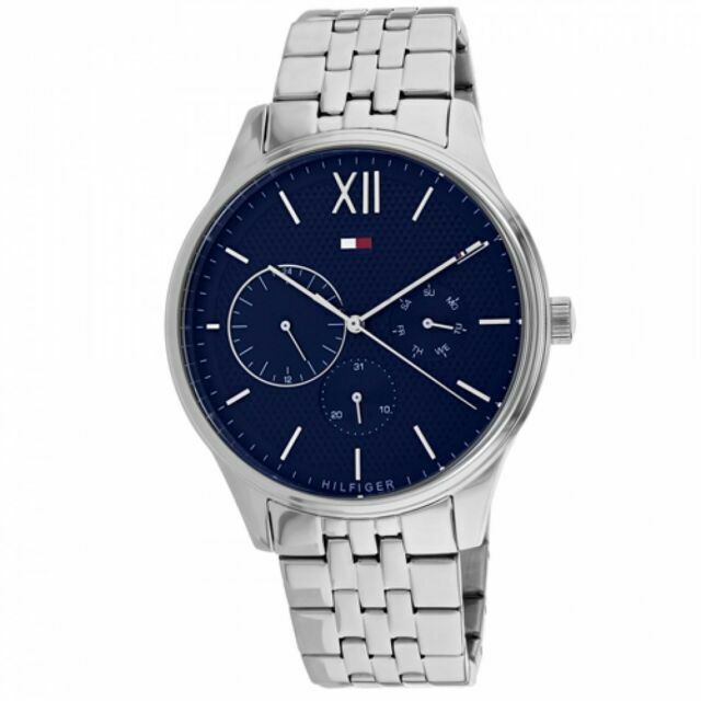 Buy Tommy Hilfiger Mens Chronograph Quartz Stainless Steel Blue Dial 44mm Watch - 1791416 in Pakistan