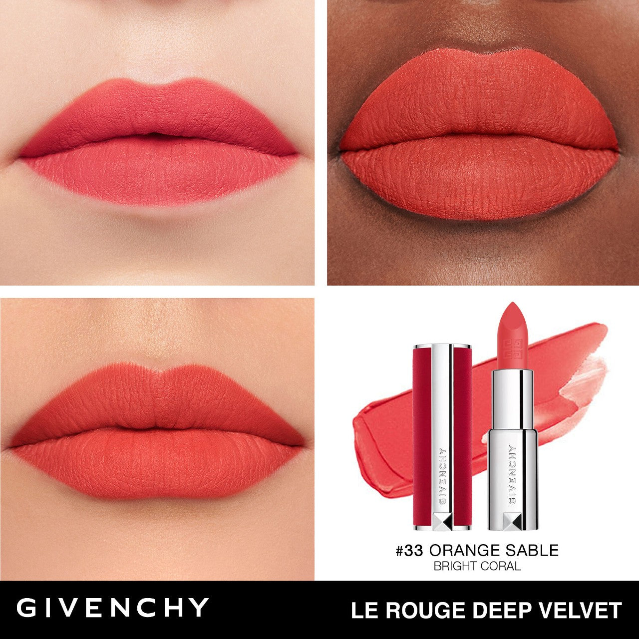 Buy Givenchy Le Rouge Deep Velvet Lipstick - 33 Orange Sable in Pakistan