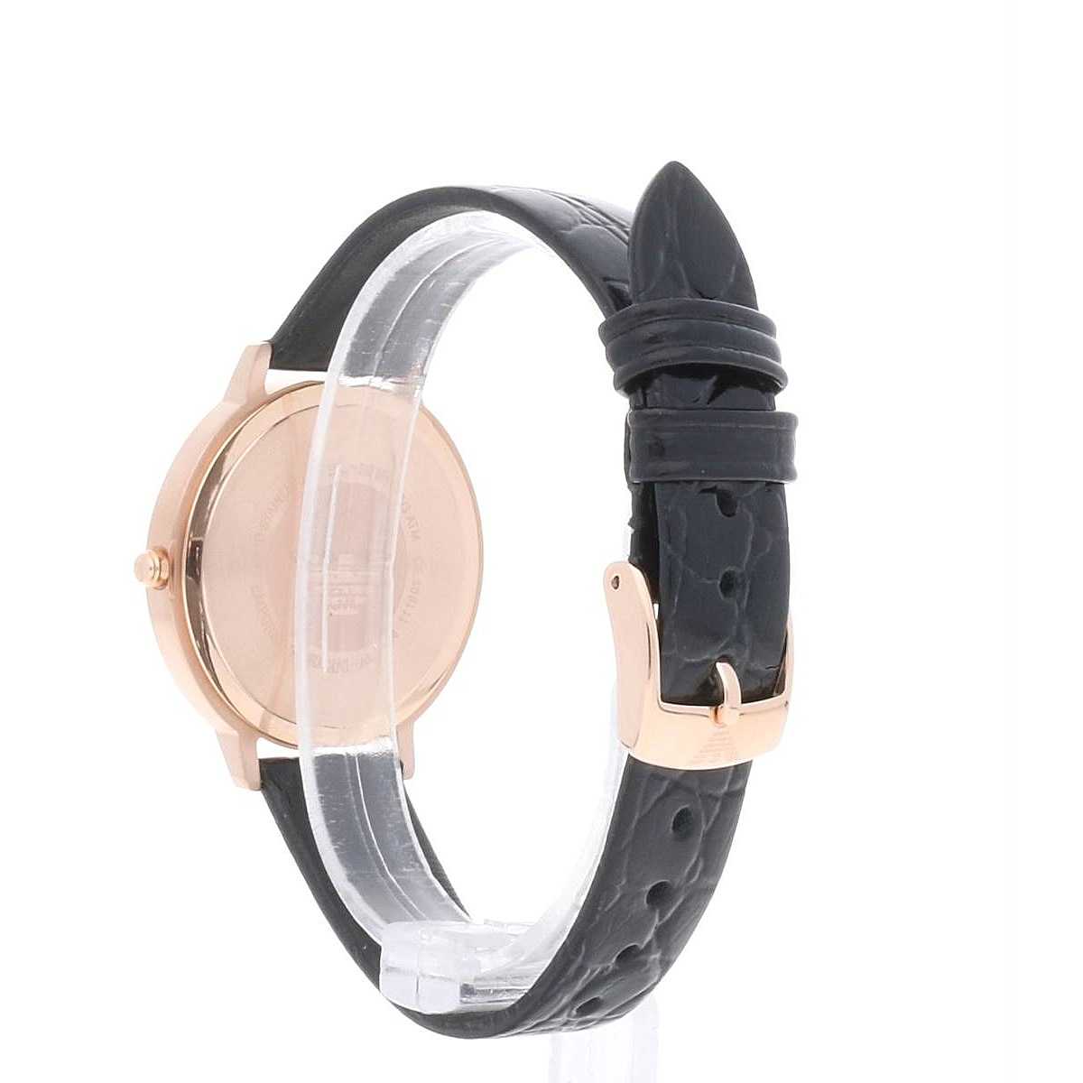 Buy Emporio Armani Women's Quartz Leather Strap Black Dial 32mm Watch AR11064 in Pakistan