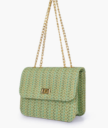 Buy Sea woven chain cross-body bag in Pakistan