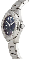 Buy Tag Heuer Aquaracer Black Dial with Diamonds Silver Steel Strap Watch for for Women - WAY131P.BA0748 in Pakistan