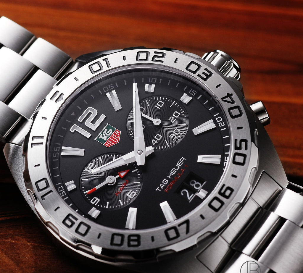 Buy Tag Heuer Formula 1 Black Dial Silver Steel Strap Watch for Men - WAZ111A.BA0875 in Pakistan