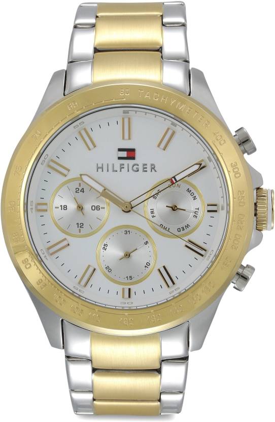 Buy Tommy Hilfiger Mens Quartz Stainless Steel White Dial 44mm Watch - 1791226 in Pakistan