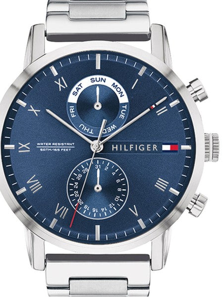 Buy Tommy Hilfiger Mens Quartz Stainless Steel Blue Dial 44mm Watch - 1710401 in Pakistan