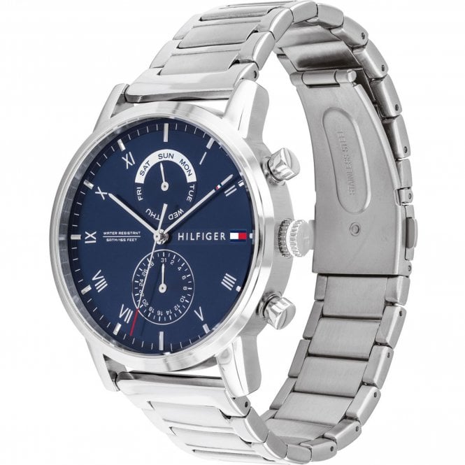 Buy Tommy Hilfiger Mens Quartz Stainless Steel Blue Dial 44mm Watch - 1710401 in Pakistan