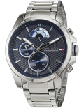 Buy Tommy Hilfiger Mens Quartz Stainless Steel Blue Dial 48mm Watch - 1791348 in Pakistan