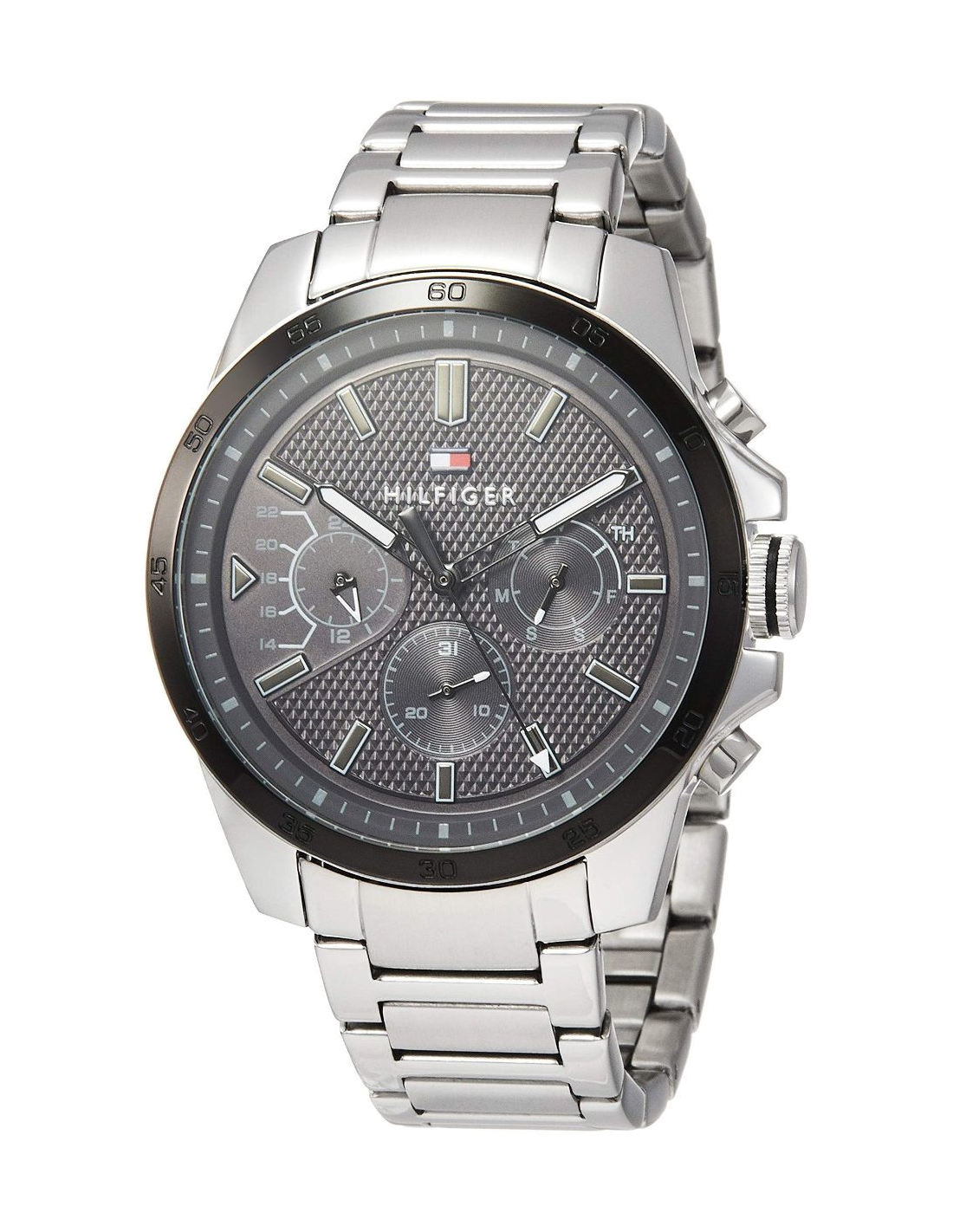 Buy Tommy Hilfiger Mens Quartz Stainless Steel Black Dial 48mm Watch - 1791564 in Pakistan