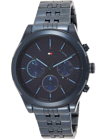 Buy Tommy Hilfiger Mens Quartz Blue Stainless Steel Blue Dial 44mm Watch - 1791739 in Pakistan