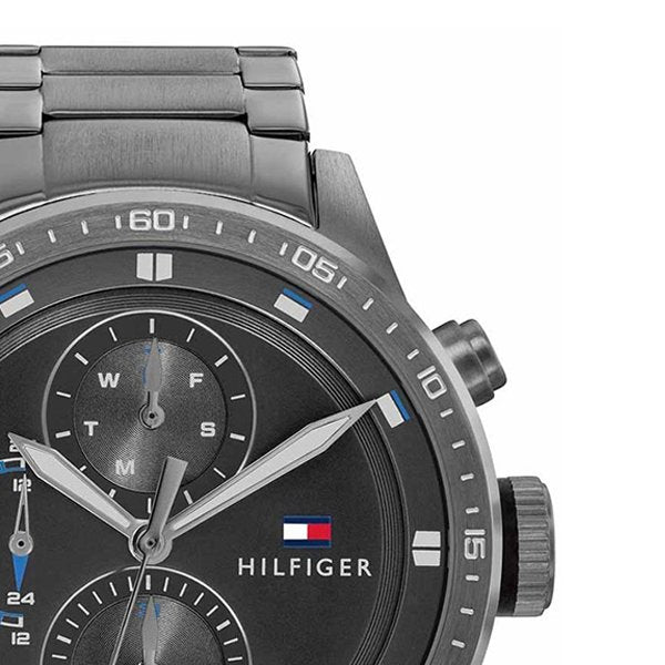 Buy Tommy Hilfiger Mens Quartz Grey Stainless Steel Grey Dial 46mm Watch - 1791806 in Pakistan