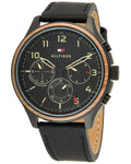 Buy Tommy Hilfiger Asher Black Dial Black Leather Strap Watch for Men - 1791854 in Pakistan