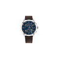 Buy Tommy Hilfiger Mens Quartz Brown Leather Strap Blue Dial 44mm Watch - 1710476 in Pakistan