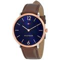 Buy Tommy Hilfiger James Blue Dial Brown Leather Strap Watch for Men - 1710354 in Pakistan