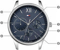 Buy Tommy Hilfiger Mens Chronograph Quartz Stainless Steel Blue Dial 44mm Watch - 1791416 in Pakistan