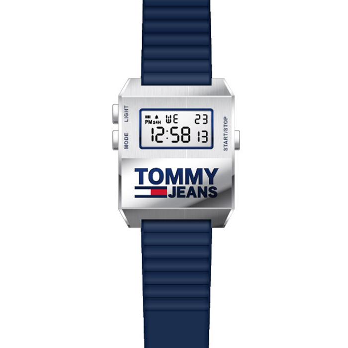 Buy Tommy Hilfiger Mens Digital Silicone Strap Silver Dial 32mm Watch - 1791673 in Pakistan