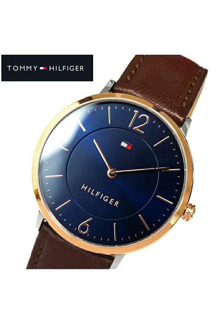 Buy Tommy Hilfiger James Blue Dial Brown Leather Strap Watch for Men - 1710354 in Pakistan