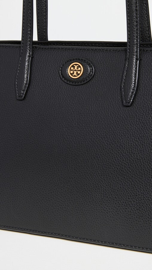 Tory Burch Robinson Small Tote Black One Size