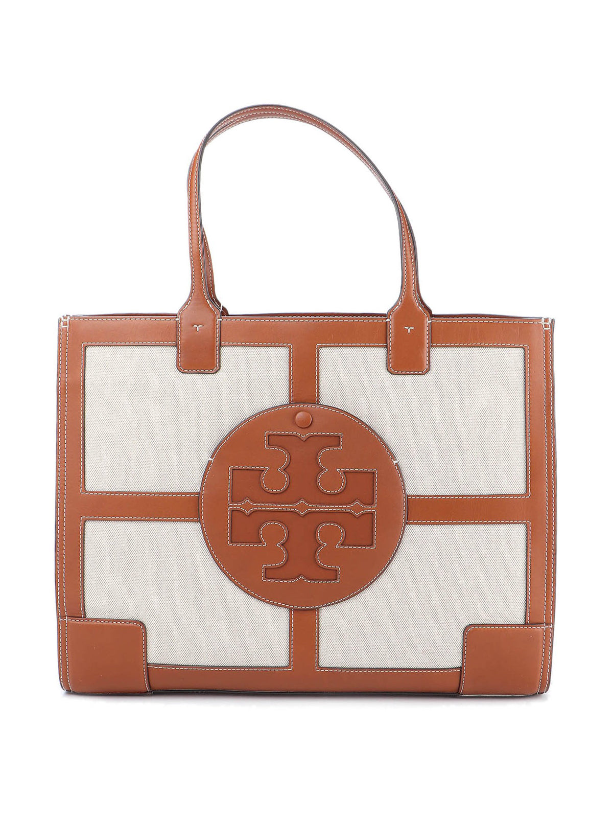 Buy Tory Burch Ella Canvas Quadrant Tote Bag For Women - Classic Cuoio in Pakistan