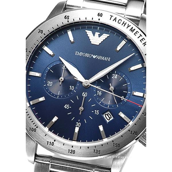 Buy Emporio Armani Mario Blue Dial Silver Steel Strap Watch for Men - AR11306 in Pakistan