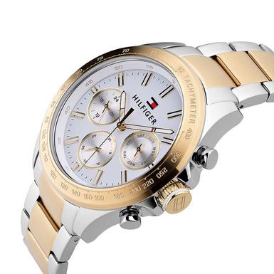 Buy Tommy Hilfiger Mens Quartz Stainless Steel White Dial 44mm Watch - 1791226 in Pakistan