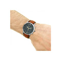 Buy Fossil Men's Chronograph Quartz Brown Leather Strap Blue Dial 44mm Watch FS5453 in Pakistan