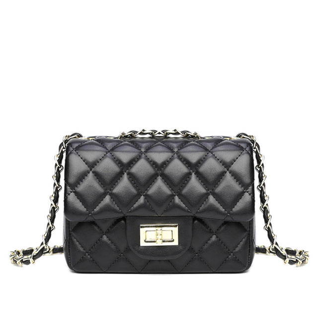 Buy Quilted DockLock Crossbody Bag ~ Black in Pakistan