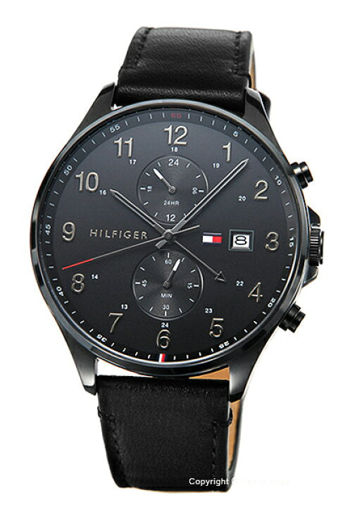 Buy Tommy Hilfiger Mens Quartz Leather Strap Black Dial 44mm Watch - 1791711 in Pakistan