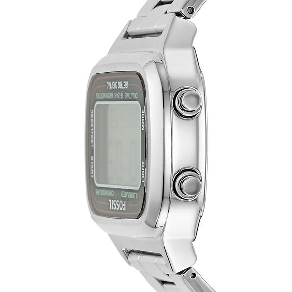 Buy Retro Digital Dial Silver Steel Strap Watch For Men in Pakistan