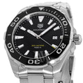 Buy Tag Heuer Aquaracer Black Dial Silver Steel Strap Watch for Men - WAY101A.BA0746 in Pakistan