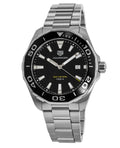 Buy Tag Heuer Aquaracer Black Dial Silver Steel Strap Watch for Men - WAY101A.BA0746 in Pakistan