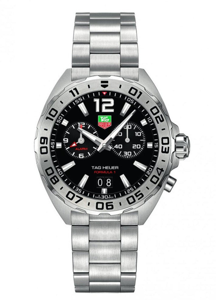 Buy Tag Heuer Formula 1 Black Dial Silver Steel Strap Watch for Men - WAZ111A.BA0875 in Pakistan