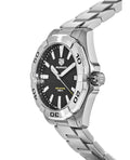 Buy Tag Heuer Aquaracer Black Dial Silver Steel Strap Watch for Men - WBD1110.BA0928 in Pakistan