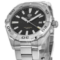 Buy Tag Heuer Aquaracer Black Dial Silver Steel Strap Watch for Men - WBD1110.BA0928 in Pakistan