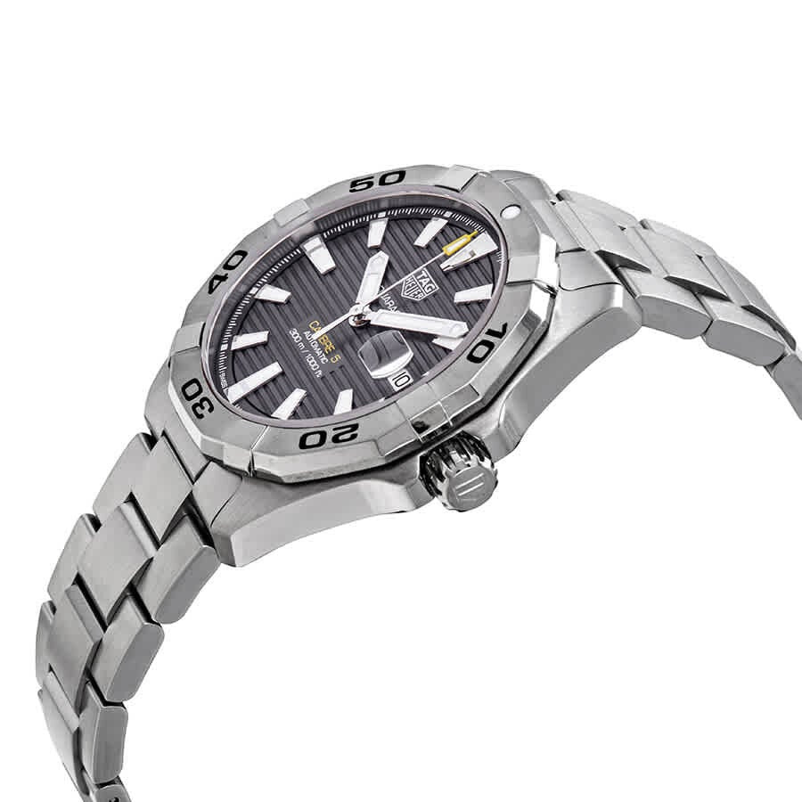 Buy TAG Heuer Aquaracer Calibre 5 Automatic Grey Dial Silver Steel Strap Watch for Men - WBD2113.BA0928 in Pakistan